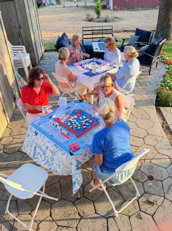 The Cape Cod patio game where Sue first learned American Mahjong